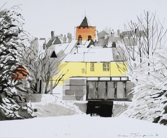 Town in Winter